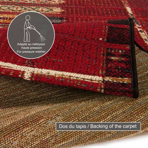 Tapis Pour Intérieur Et Extérieur Aurora 60x100 Cm - Rouge