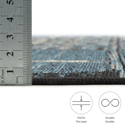 Tapis Pour Intérieur Et Extérieur Aurora 120x180 Cm - Bleu