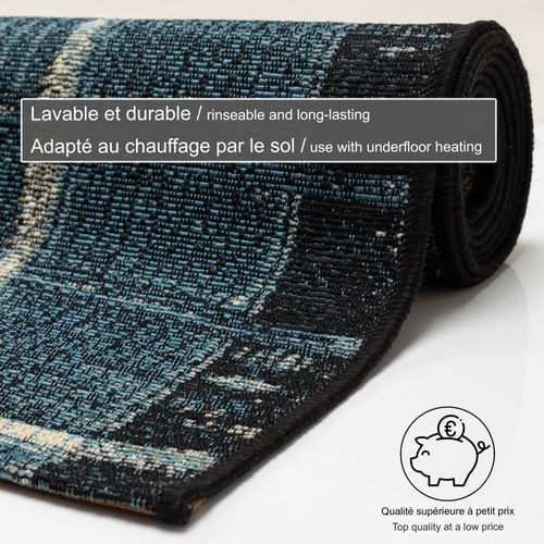 Tapis Pour Intérieur Et Extérieur Aurora 240x340 Cm - Bleu