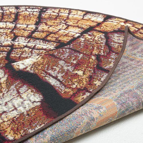 Tapis Pour Intérieur Et Extérieur Aurora Diam 60 Cm - Marron