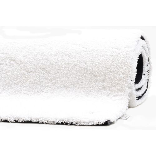 Tapis Shaggy Uni Cozy 50x80 Cm - Blanc
