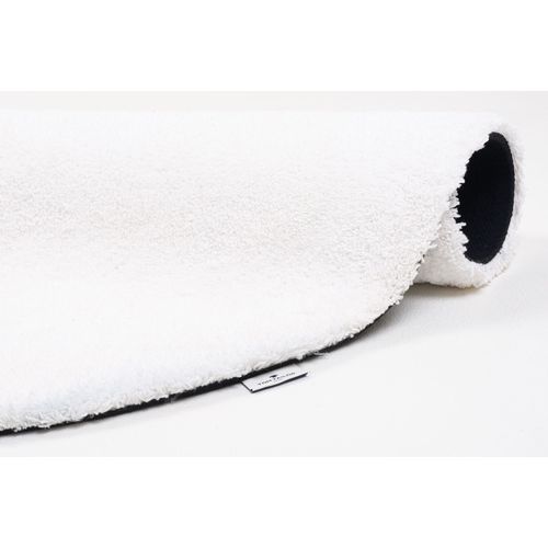 Tapis Shaggy Uni Cozy Diam 190 Cm - Blanc