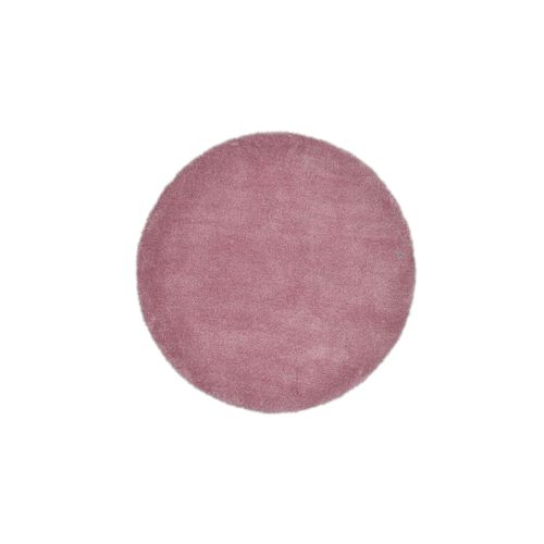 Tapis Shaggy Uni Cozy Diam 140 Cm - Rose