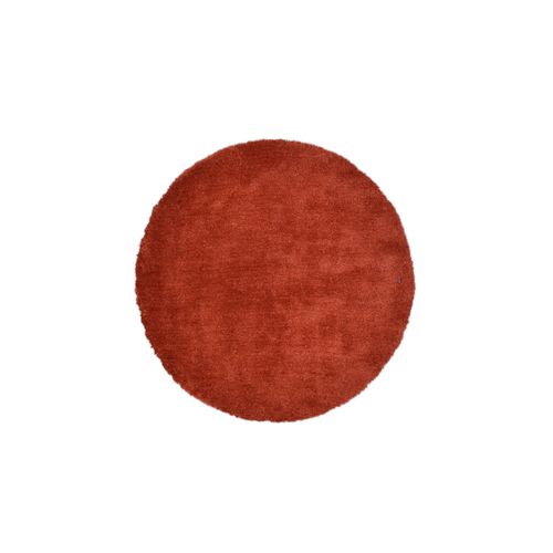 Tapis Shaggy Uni Cozy Diam 140 Cm - Cuivre