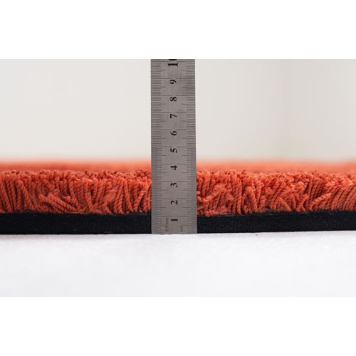 Tapis Shaggy Uni Cozy Diam 140 Cm - Cuivre