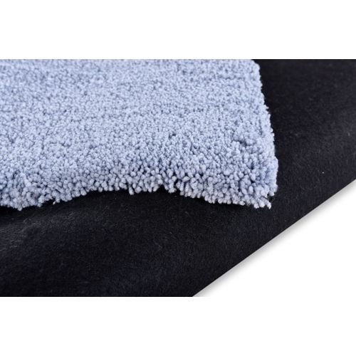 Tapis Shaggy Uni Cozy 65x135 Cm - Bleu Clair