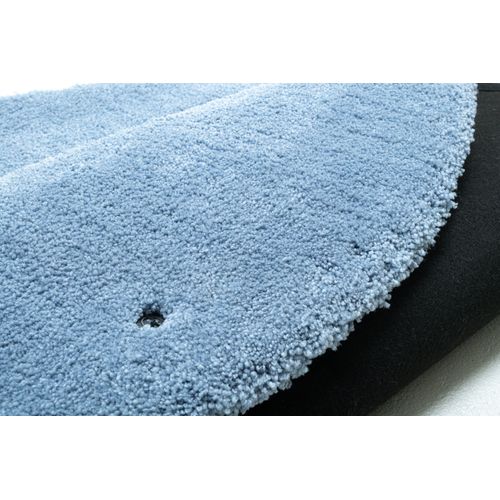 Tapis Shaggy Uni Cozy Diam 140 Cm - Bleu Clair