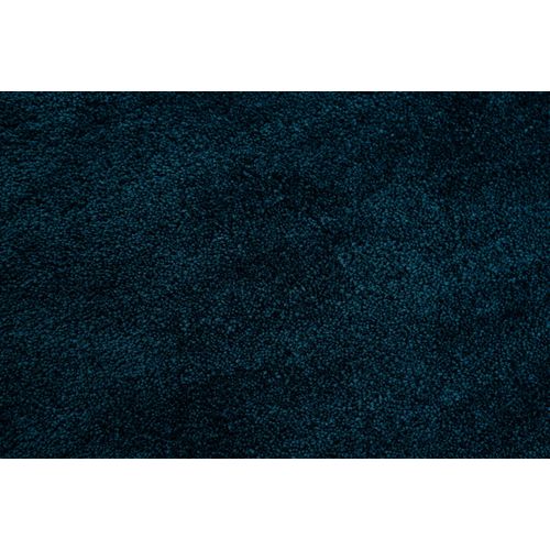 Tapis Shaggy Uni Cozy Diam 100 Cm - Bleu Pétrole