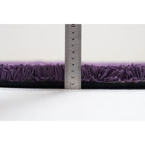 Tapis Shaggy Uni Cozy Diam 190 Cm - Violet