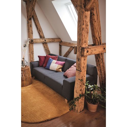 Tapis Shaggy Uni Cozy 135x200 Cm - Doré