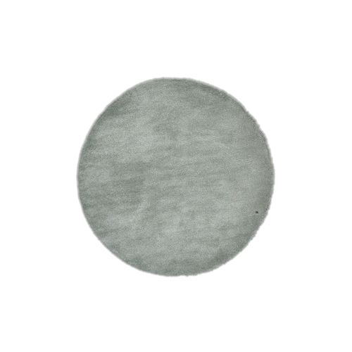 Tapis Shaggy Uni Cozy Diam 100 Cm - Menthe