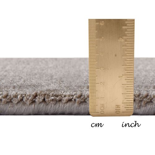 Tapis En Viscose Tissé Main Aspect Vieilli - Shine 250x350 Cm - Beige