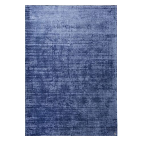 Tapis En Viscose Tissé Main Aspect Vieilli - Shine 250x300 Cm - Bleu