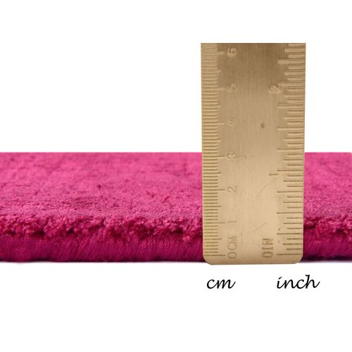 Tapis En Viscose Tissé Main Aspect Vieilli - Shine 300x400 Cm - Lilas