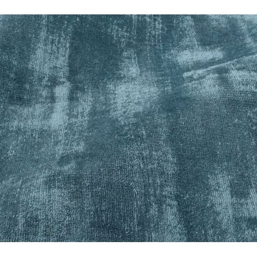 Tapis En Viscose Tissé Main Aspect Vieilli - Shine 50x80 Cm - Aqua