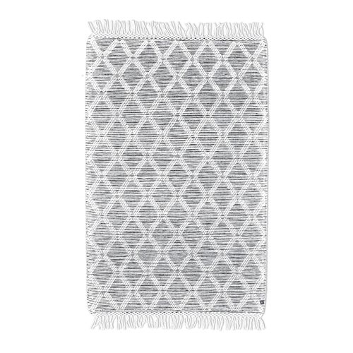Tapis Scandinave Tissé Main Colored Macramé 140x200 Cm - Crème