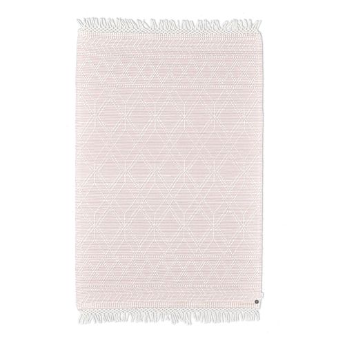 Tapis Scandinave Tissé Main Colored Macramé 65x135 Cm - Rose