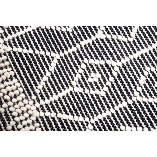 Tapis Scandinave Tissé Main Colored Macramé 140x200 Cm - Gris