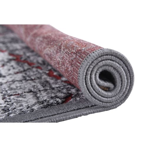 Tapis Tissé Plat Orelia 75x150 Cm - Rouge