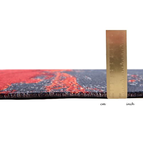 Tapis Tissé à La Machine Cosima 80x160 Cm - Rouge