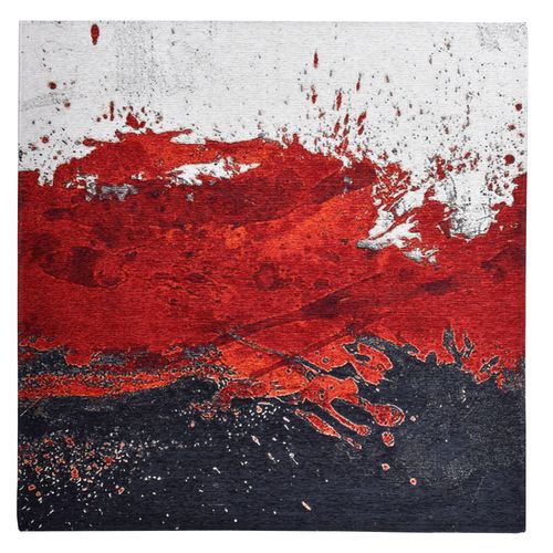 Tapis Tissé à La Machine Cosima 160x160 Cm - Rouge