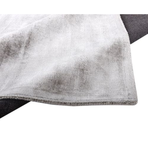 Tapis En Viscose Tissé Main Aspect Vieilli - Shine 250x350 Cm - Gris