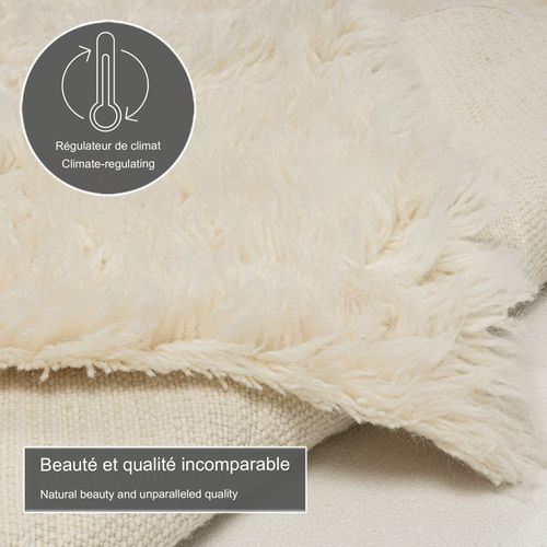 Tapis Flokati Grec Original Flokos 1250 300x400 Cm - Crème