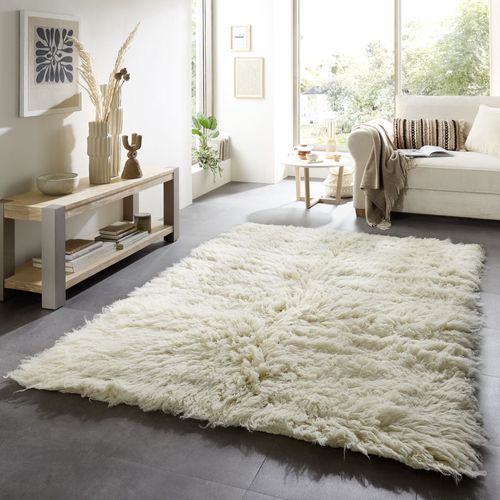 Tapis Flokati Grec Original Flokos 2450 60x90 Cm - Crème