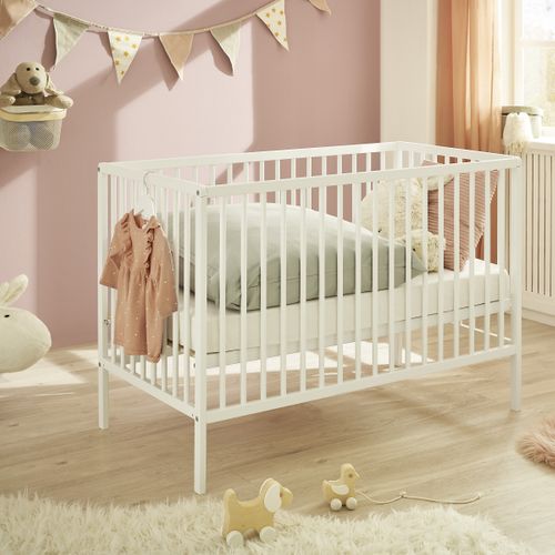 Lit bébé 60x120 cm CELIA Blanc