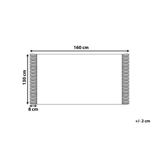 Couverture En Coton 130 X 160 Cm Noir Tangier