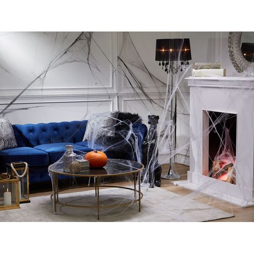 Table Basse Dorée Et Plateau Noir Florence