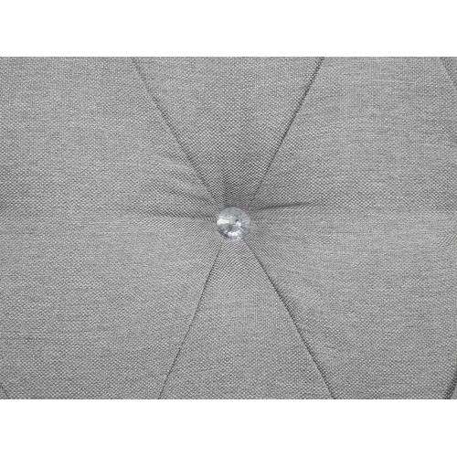 Lit Boxspring En Tissu Gris Clair 160x200 Cm Duchess