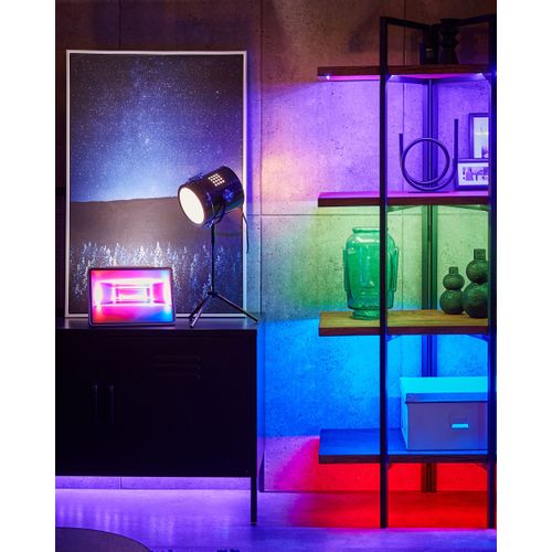 Bibliothèque 4 Étagères Bois Foncé Compton