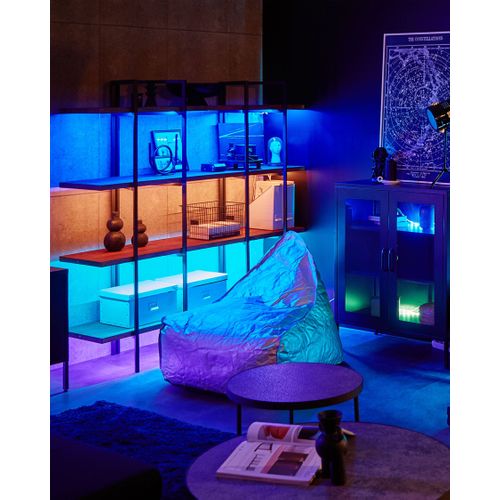 Bibliothèque 4 Étagères Bois Foncé Compton