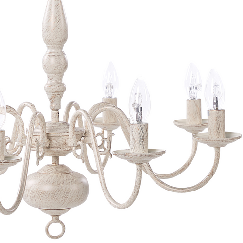 Lustre Brithon Métal Blanc