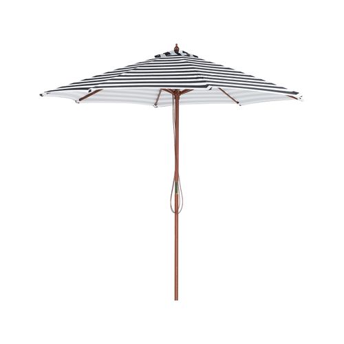 Parasol Toile à Rayures Noires Et Blanches Ferentillo