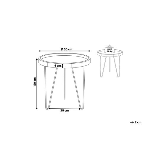 Table Appoint Marron Foncée Bondiss