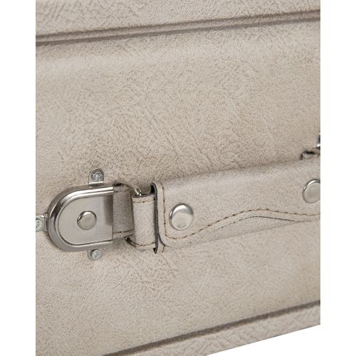 Table De Chevet Cuir Pu Beige Eurostar