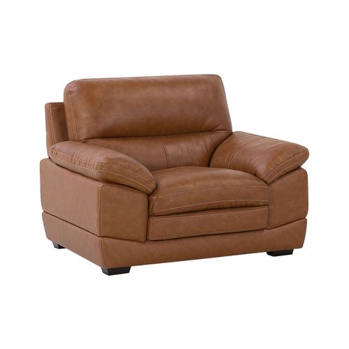 Fauteuil Cuir Pu Marron Horten