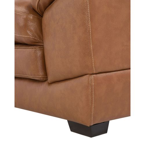 Fauteuil Cuir Pu Marron Horten