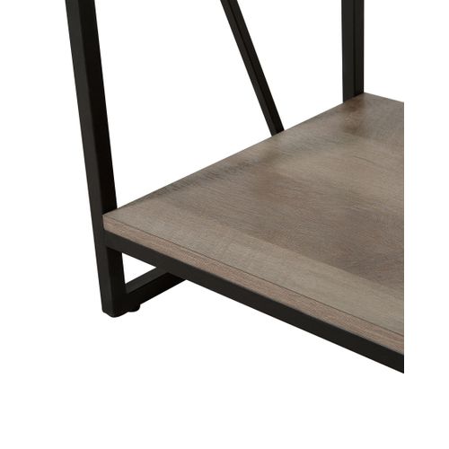 Bibliothèque 4 Étagères Bois Foncé Forres