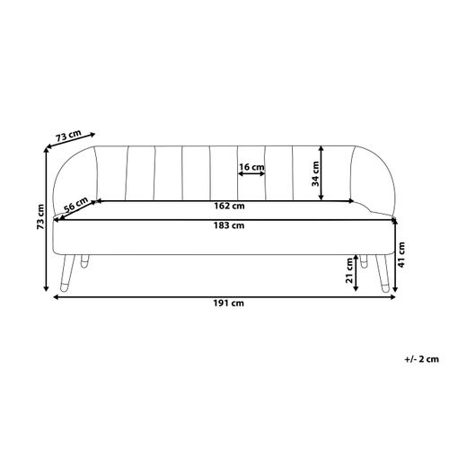 Canapé 3 Places En Velours Vert Alsvag