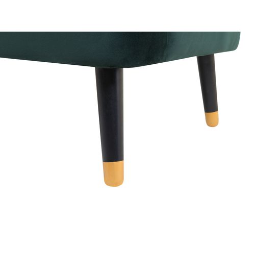 Canapé 3 Places En Velours Vert Alsvag