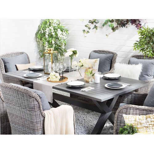 Set De Salle à Manger Métal Gris Cascais