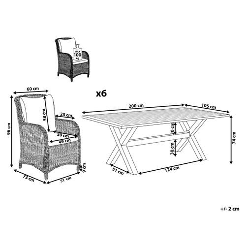 Set De Salle à Manger Métal Gris Cascais