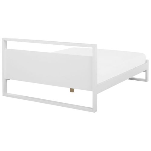 Lit Avec Sommier Bois De Pin Giulia 180 X 200 Cm Blanc