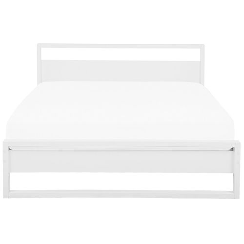 Lit Avec Sommier Bois De Pin Giulia 180 X 200 Cm Blanc