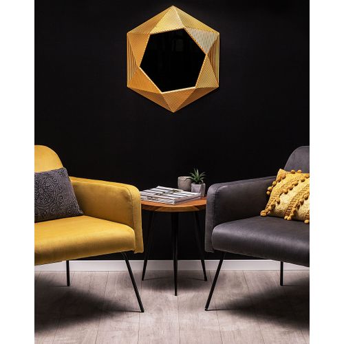 Miroir 60 Cm Doré Bastia