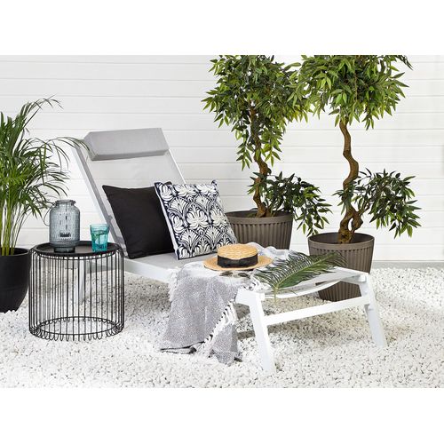 Chaise Longue Métal Gris Catania