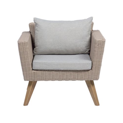 Set De Salon Polyrotin Gris Vittoria